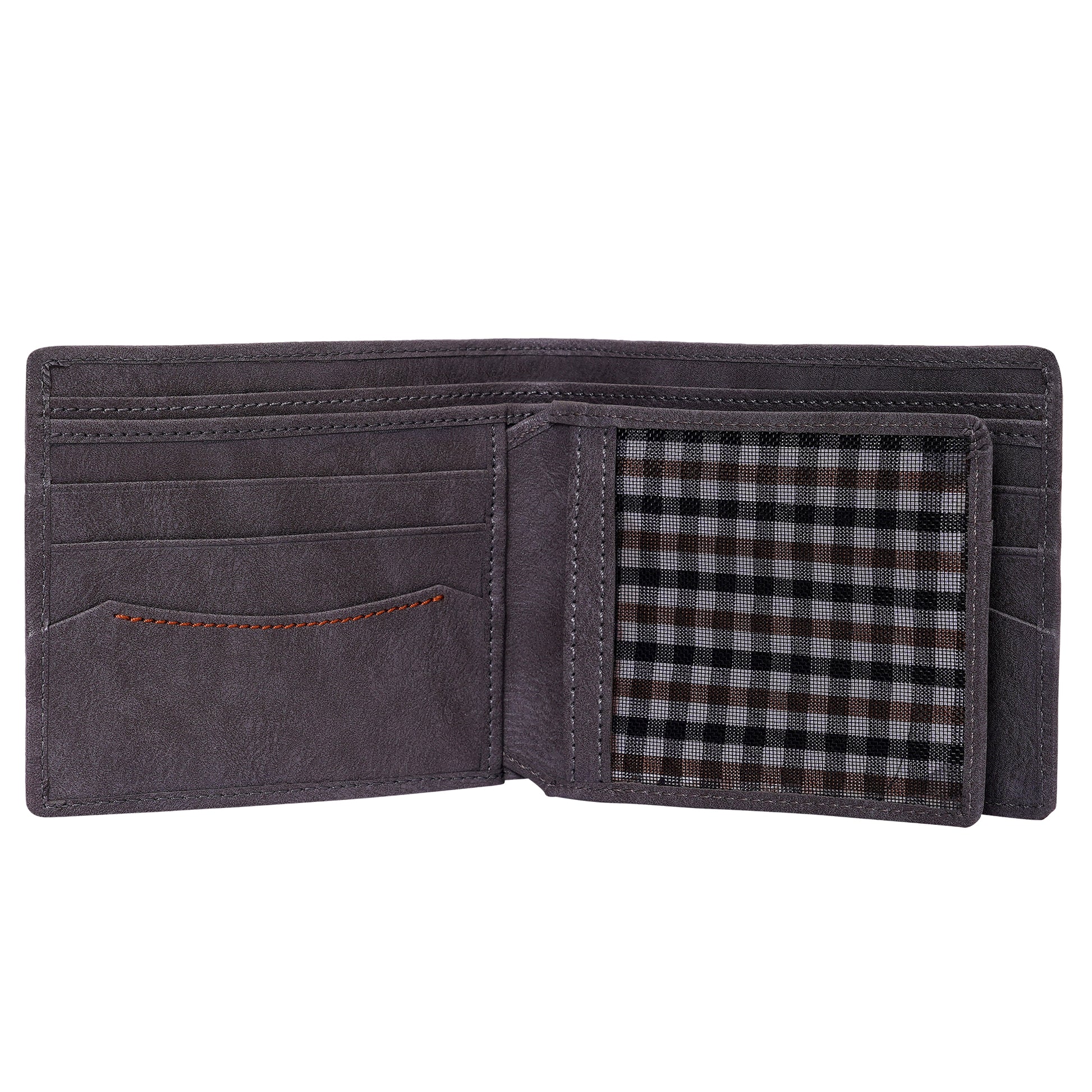 Makas men's wallet , internal look 4,color - Grey