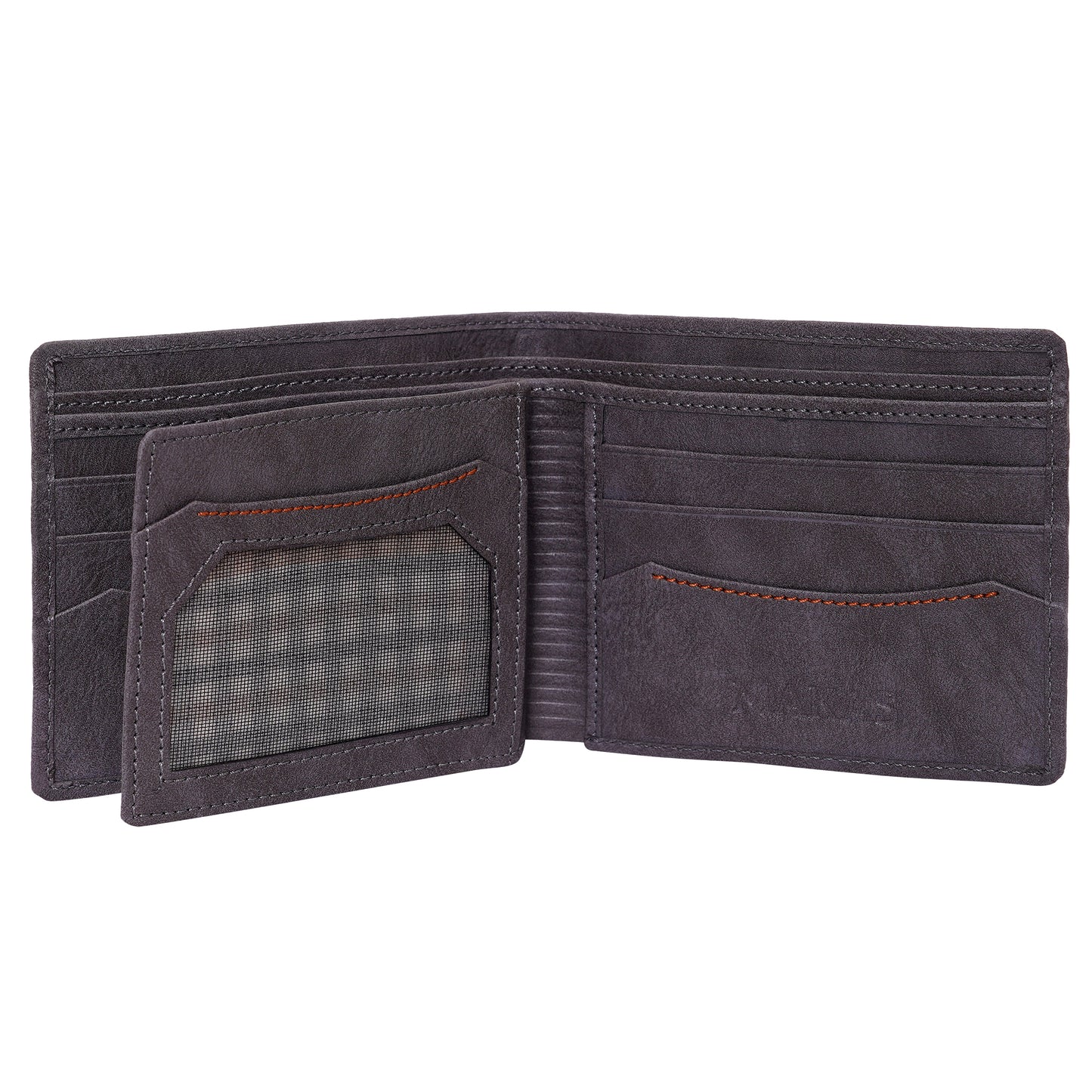 Makas men's wallet , internal look 3,color - Grey