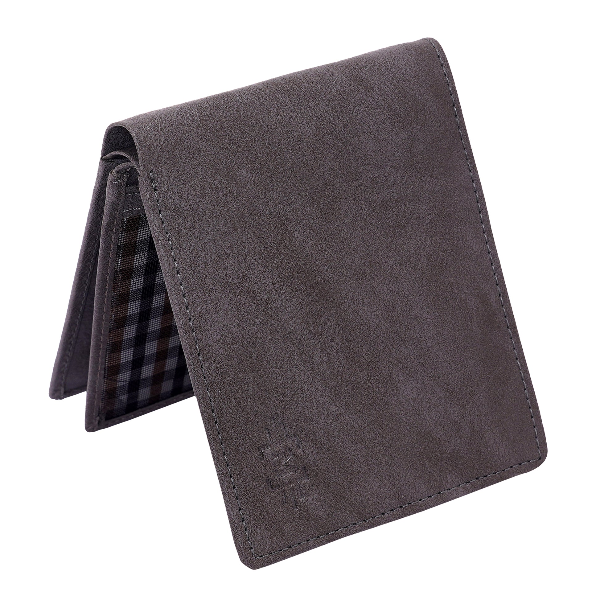 Makas men's wallet , external look,color - Grey