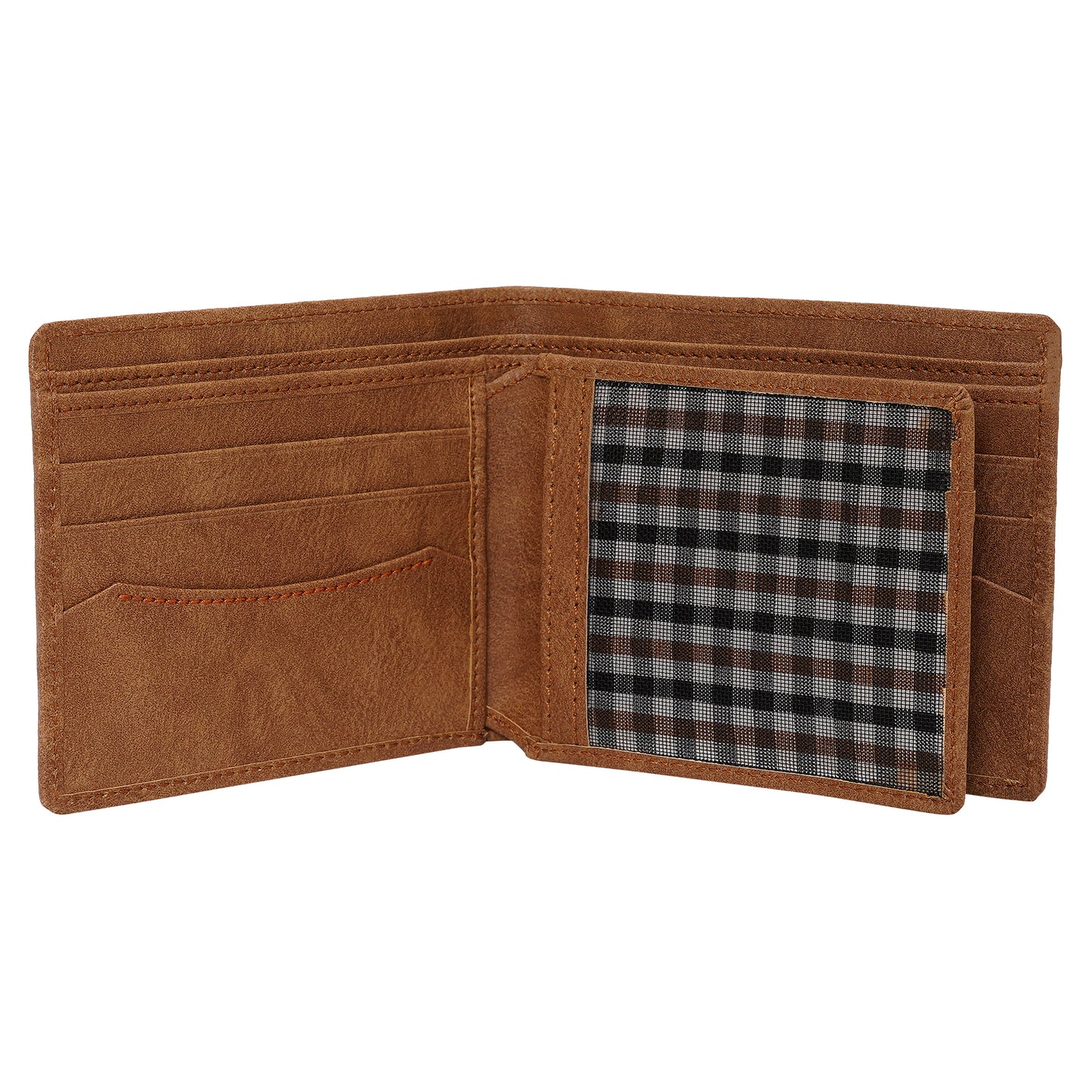 Makas men's wallet , internal look 3,color - Brown