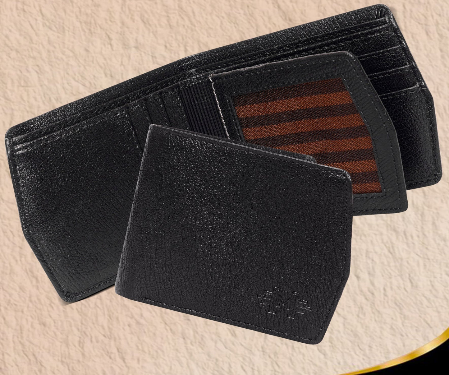 Makas Card Wallet , internal view , color -Black