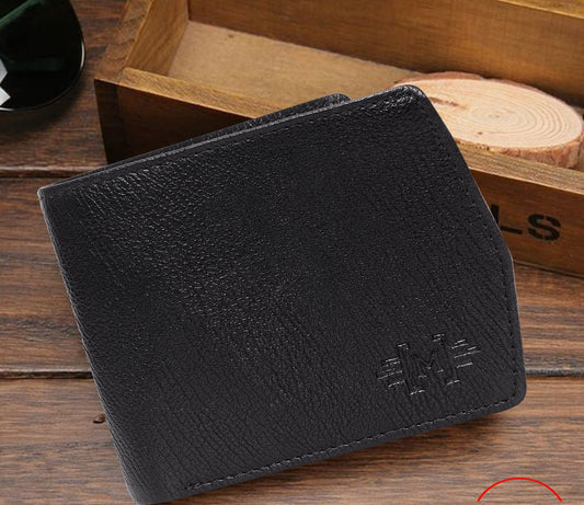 Makas Card Wallet , front view , color -Black