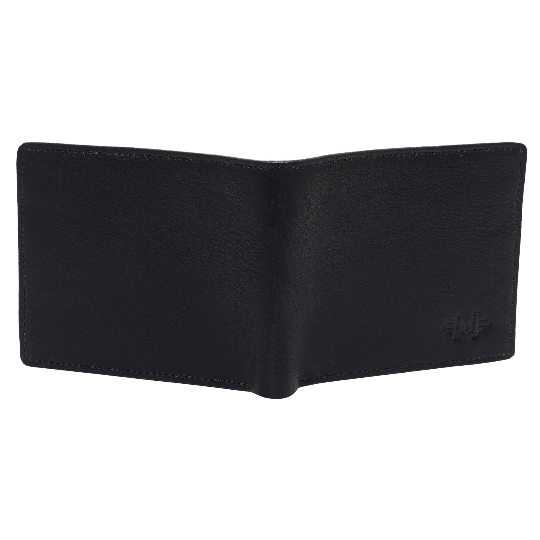 Makas men's wallet , External back ,color - Black